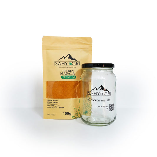 CHICKEN MASALA WITH GLASS JAR