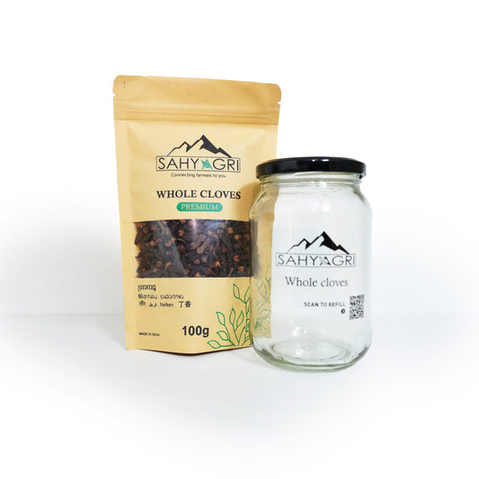 WHOLE CLOVES WITH GLASS JAR