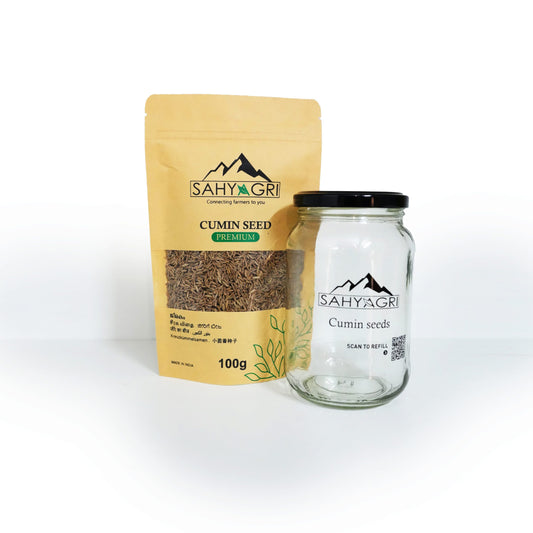 CUMIN SEED WITH GLASS JAR